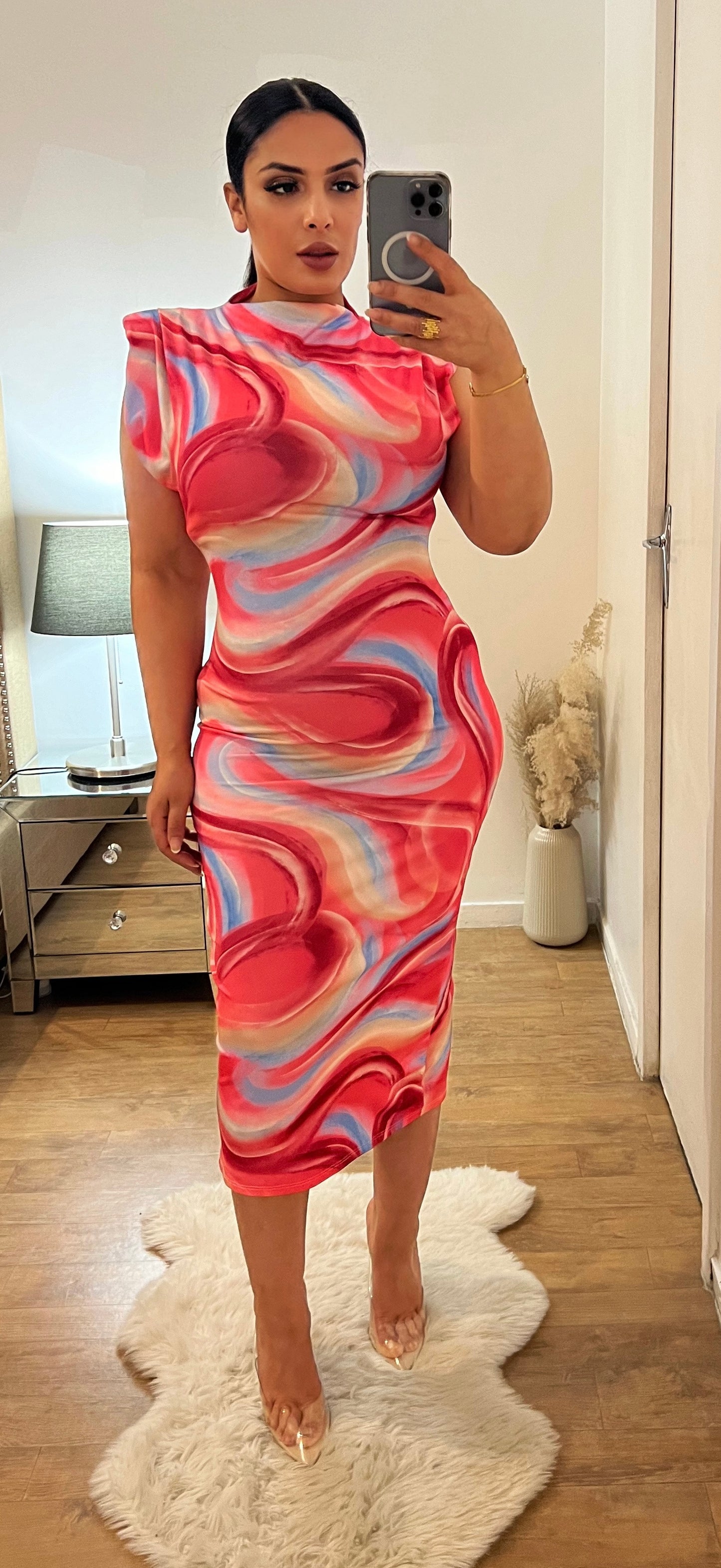 ROBE LONGUE ÉPAULETTES