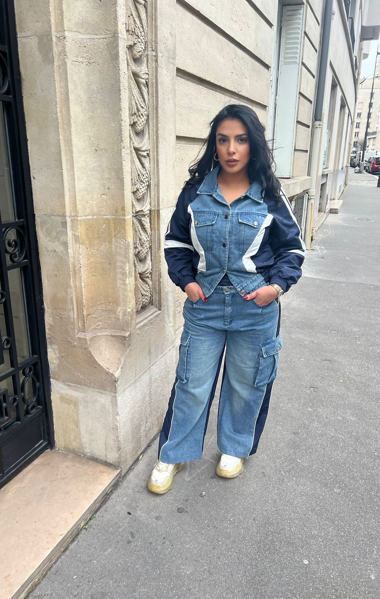 ENSEMBLE DE JOGGING EN DENIM