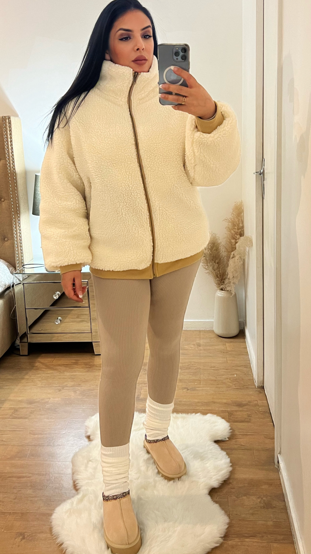 MANTEAU COURT RÉVERSIBLE